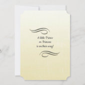 Prince oder Princess Baby Dusche Einladung (Rückseite)