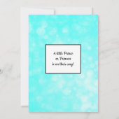 Prince oder Princess Baby Dusche Einladung (Rückseite)