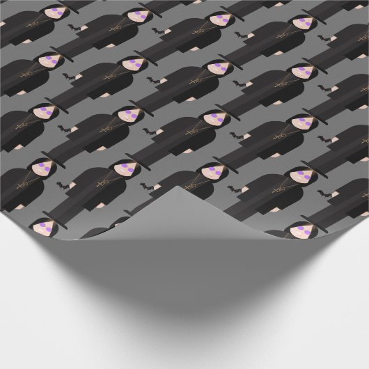 Prince of Darkness – Rock Legend Pattern Wrapping Geschenkpapier (Ecke)
