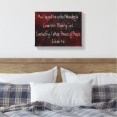 Prince of Peace Bible verse Isaiah 9:6 Leinwanddruck (Insitu (Schlafzimmer))