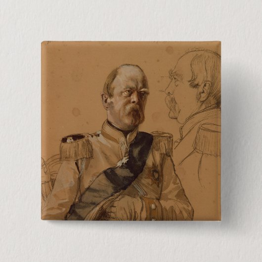 Prince Otto Von Bismarck Button (Vorderseite)