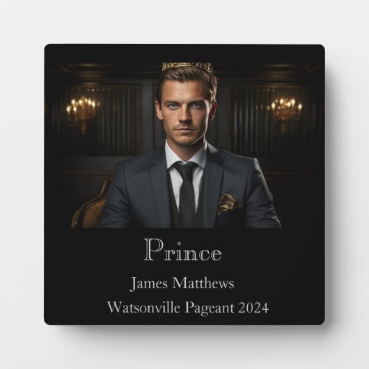 Prince Pageant Plaque Fotoplatte (Vorderseite)