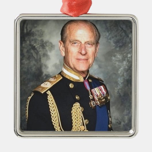 Prince Philip Silbernes Ornament (Vorne)