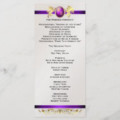 Prince & Princess Lila Jewel Wedding Programm (Rückseite)