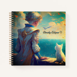 Prince & Princess mit Cat Ocean Spiral Notebook Notizblock