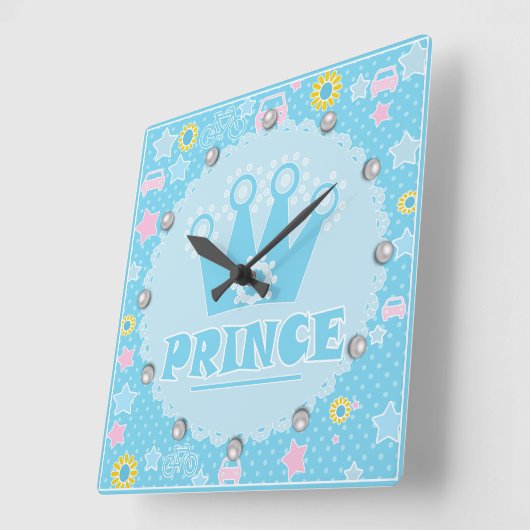 Prince Quadratische Wanduhr (Winkel)