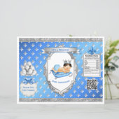 Prince Royal Baby Blue & Silver Pillow Chip Bag (Stehend Vorderseite)
