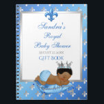 Prince Royal Baby Blue & Silver Pillow Gift Guest Notizblock<br><div class="desc">Baby Blue & Silber Farbschema für Ihre Royal Little Prince Baby Dusche,  Geburtstag und mehr. Weitere passende Artikel finden Sie in der Royal Prince Collection.</div>