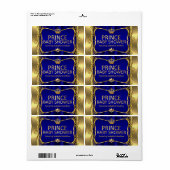 Prince Royal Blue Baby Shower Gold Boy (Vorne)