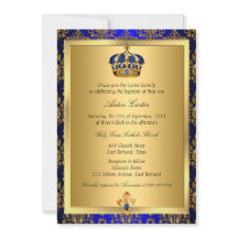 Prince Royal Blue Regal Crown Taufe