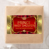 Prince Royal Red Baby Shower Gold Boy (Insitu)