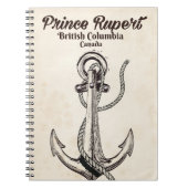 Prince Rupert, Britisches Kolumbien-Nautikposter Notizblock (Vorderseite)