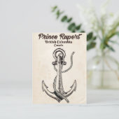 Prince Rupert, Britisches Kolumbien-Nautikposter Postkarte (Stehend Vorderseite)