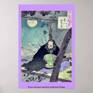 Prince Semimaru von Taiso, Yoshitoshi Ukiyoe Poster