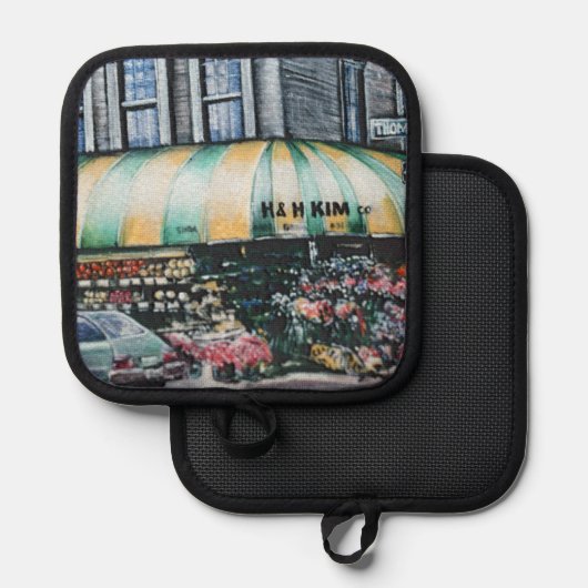 Prince Street Corner, NYC Topflappen (Vorderseite/Rückseite)