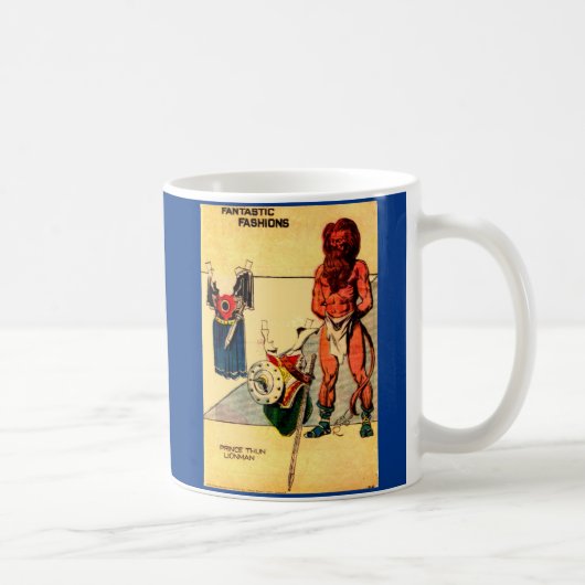 Prince Thun Lion Man Papierpuppe aus den 1930er Ja Kaffeetasse (Rechts)