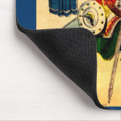 Prince Thun Lion Man Papierpuppe aus den 1930er Ja Mousepad (Ecke)