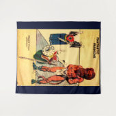 Prince Thun Lion Man Papierpuppe aus den 1930er Ja Wandteppich (Vorderseite (Horizontal))