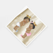 Prince und Princess Baby Dusche Serviette (Ecke)