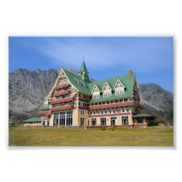 Prince Wales Hotel Waterton Seen Nationalpark Fotodruck