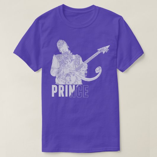 Prince White Retro T-Shirt (Design vorne)