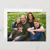 Prince William and family Dec 2025 stylized Postkarte (Vorne/Hinten)