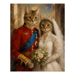 Prince William & Catherine Königliche Hochzeitskat Poster