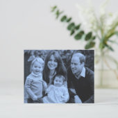 Prince William family Dec 2015 Postkarte (Stehend Vorderseite)