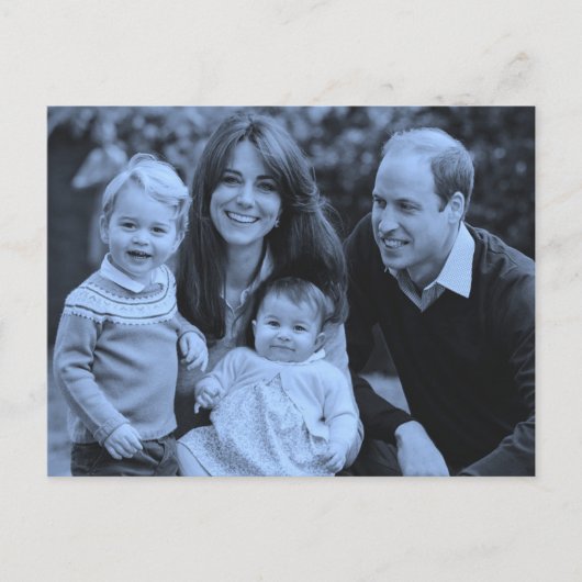 Prince William family Dec 2015 Postkarte (Vorderseite)