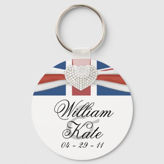 Prince William & Kate - Royal Wedding Souvenir Schlüsselanhänger (Vorderseite)
