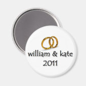 Prince William & Kate's Wedding 2011 Magnet (Vorderseite/Rückseite)