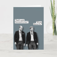 Prince William und Prince Harry - lustige Karte