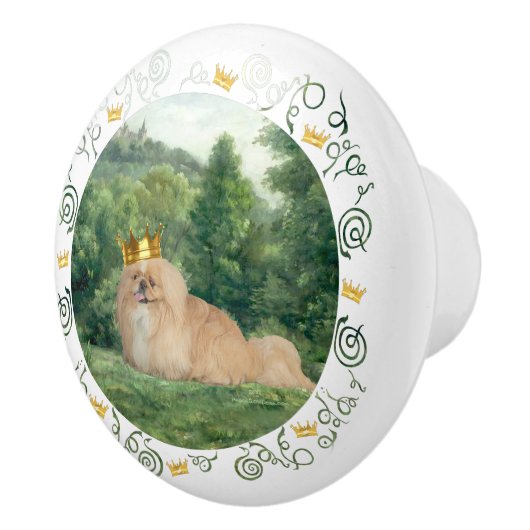 Princely Pekingese Keramikknauf (Rechts)