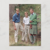 Princes Charles William Harry 1995 Postkarte (Vorderseite)