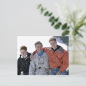 Princes Charles William Harry 2005 Postkarte (Stehend Vorderseite)