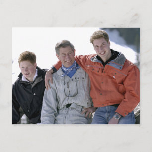 Princes Charles William Harry 2005 Postkarte