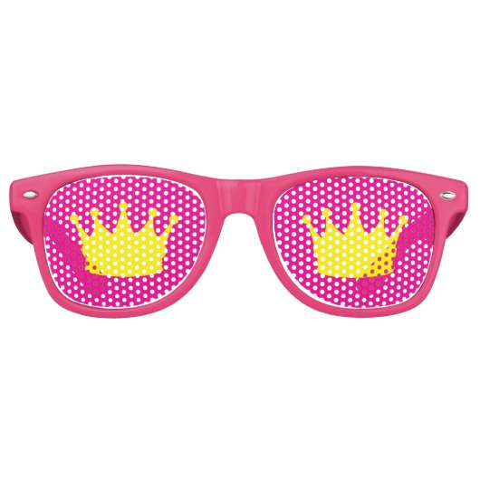 Princes, Crown Retro Shades / Fun Party Sonnenbril Partybrille (Vorderseite)