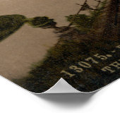 Princes Street, das Schloss und das Scott Monument Poster (Ecke)