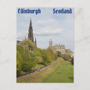 Princes Street Gardens, Edinburgh, Schottland Postkarte