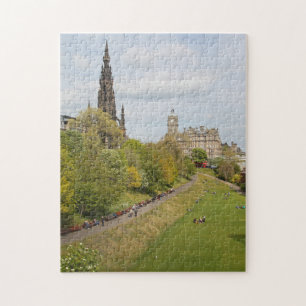 Princes Street Gardens, Edinburgh, Schottland Puzzle