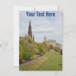 Princes Street Gardens, Edinburgh, Scotland Card