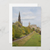 Princes Street Gardens, Edinburgh, Scotland Card (Vorne/Hinten)