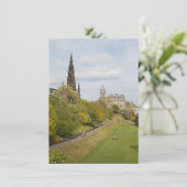 Princes Street Gardens, Edinburgh, Scotland Card (Stehend Vorderseite)