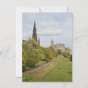 Princes Street Gardens, Edinburgh, Scotland Card