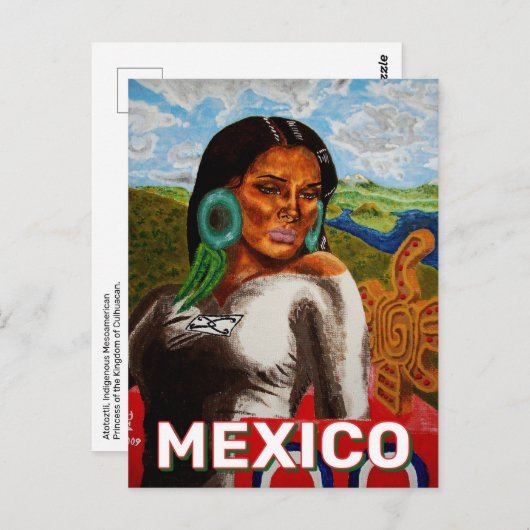 Princesa Atoztli de Culhuacan Postkarte (Vorne/Hinten)