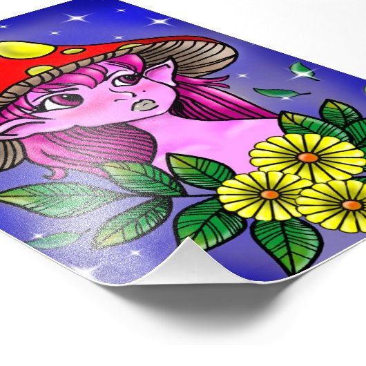 Princesa cogumelo fotodruck (Ecke)