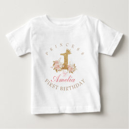 Princess 1. Geburtstag Baby T-shirt