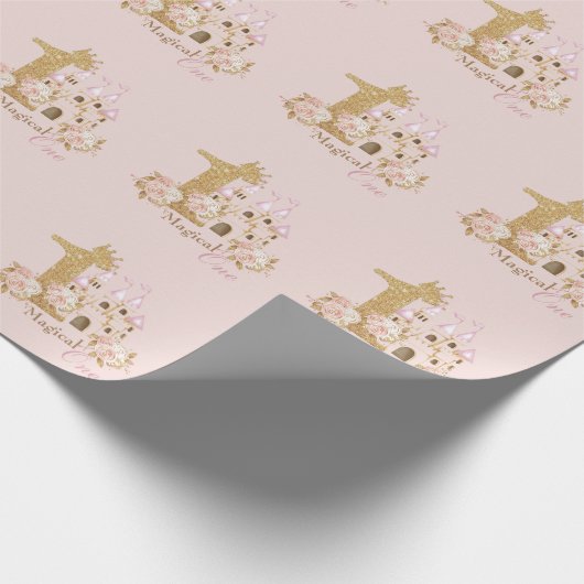 Princess 1. Geburtstag Geschenkpapier (Ecke)