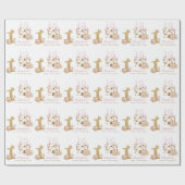 Princess 1. Geburtstag Geschenkpapier (Flach)