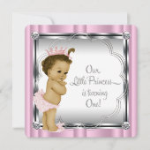 Princess 1. Geburtstag Party Einladung (Vorderseite)